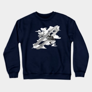 Vintage Biplane Crewneck Sweatshirt